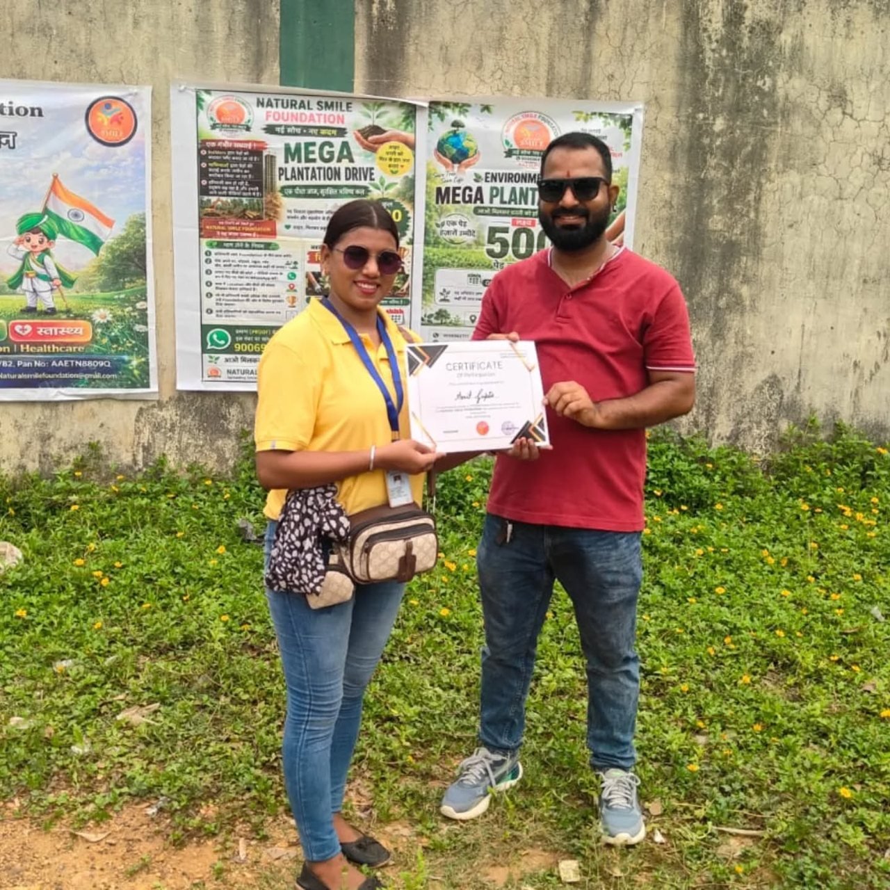 Tree plantation drive by Natural Smile Foundation
