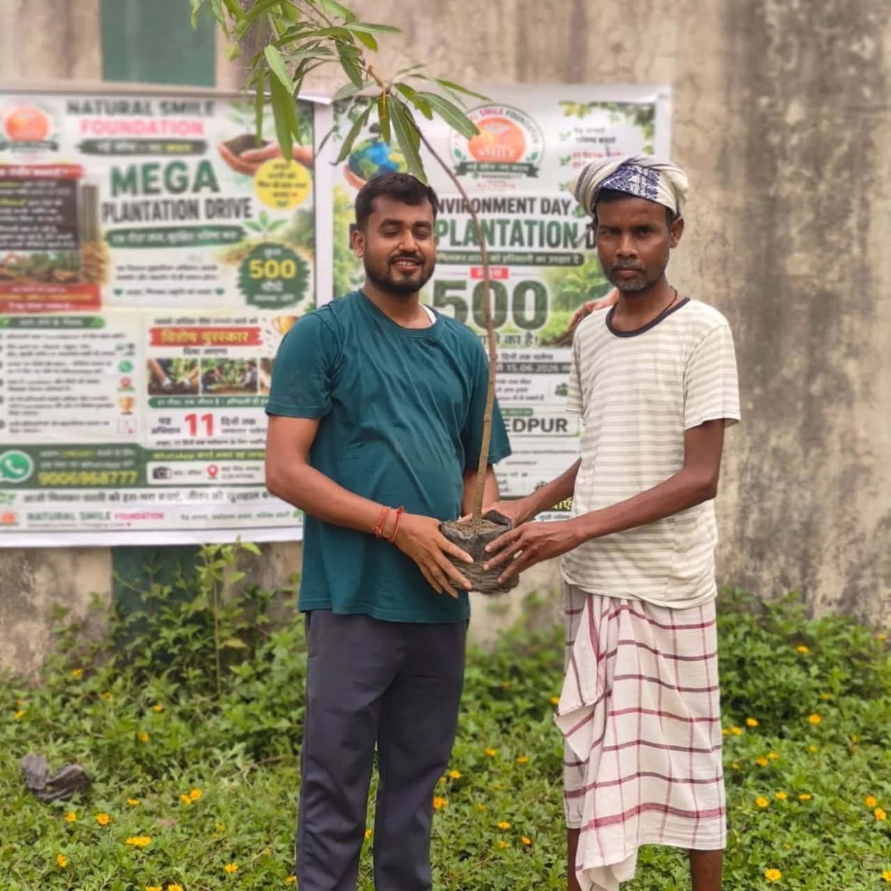 Tree plantation drive by Natural Smile Foundation