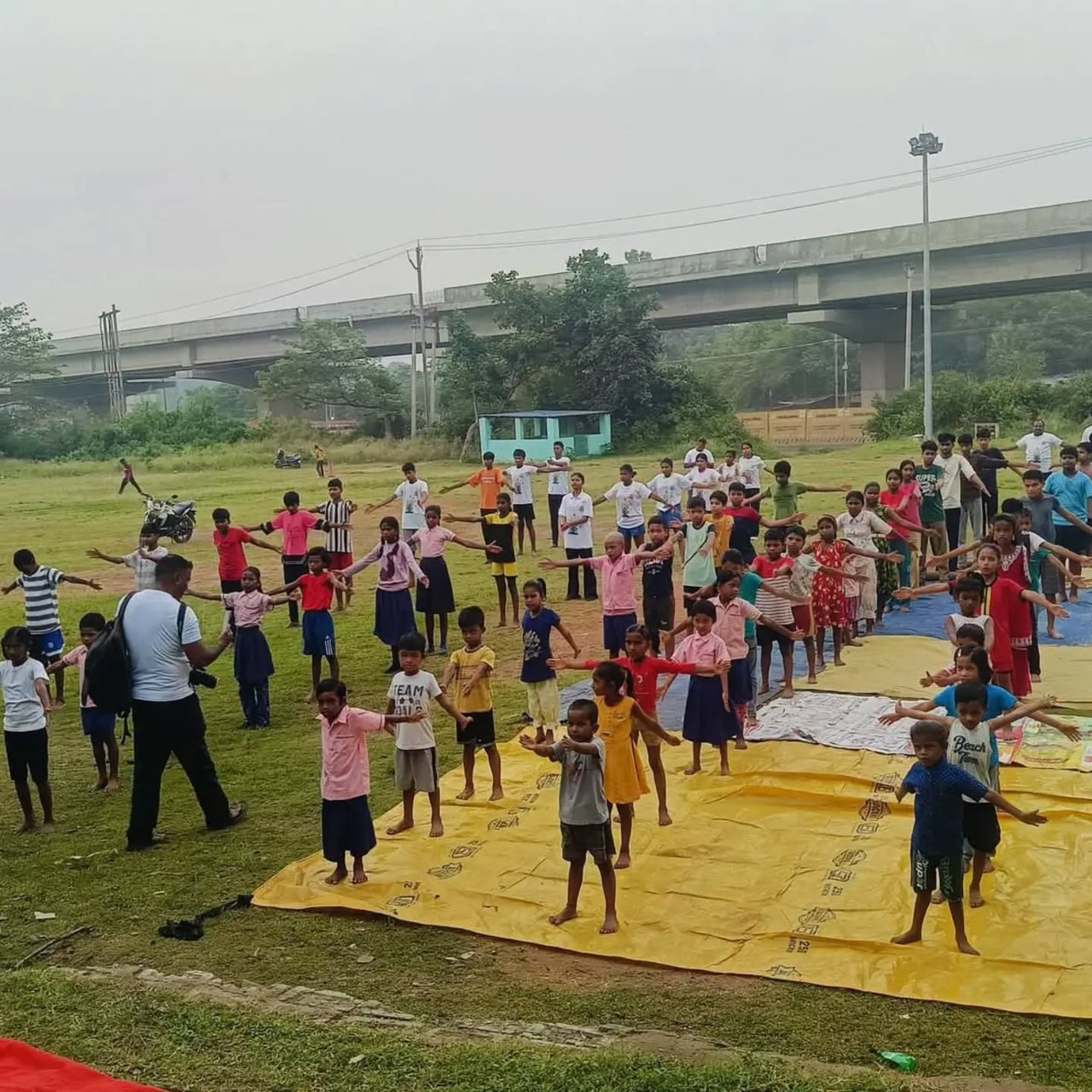 Sports & yoga activity with the community